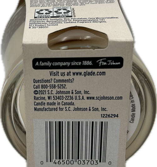 Glade Candle Coastal Sunshine Citrus 3.4oz (US)