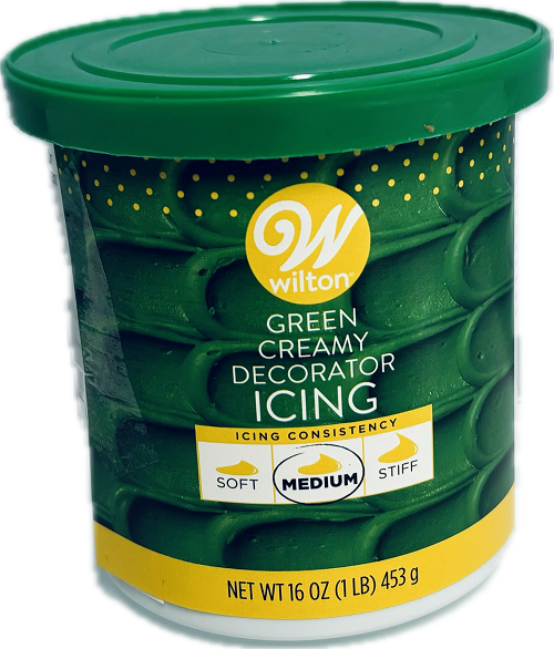 WILTON CREAMY DECORATOR ICING 16oz GREEN BEST BY 12/24