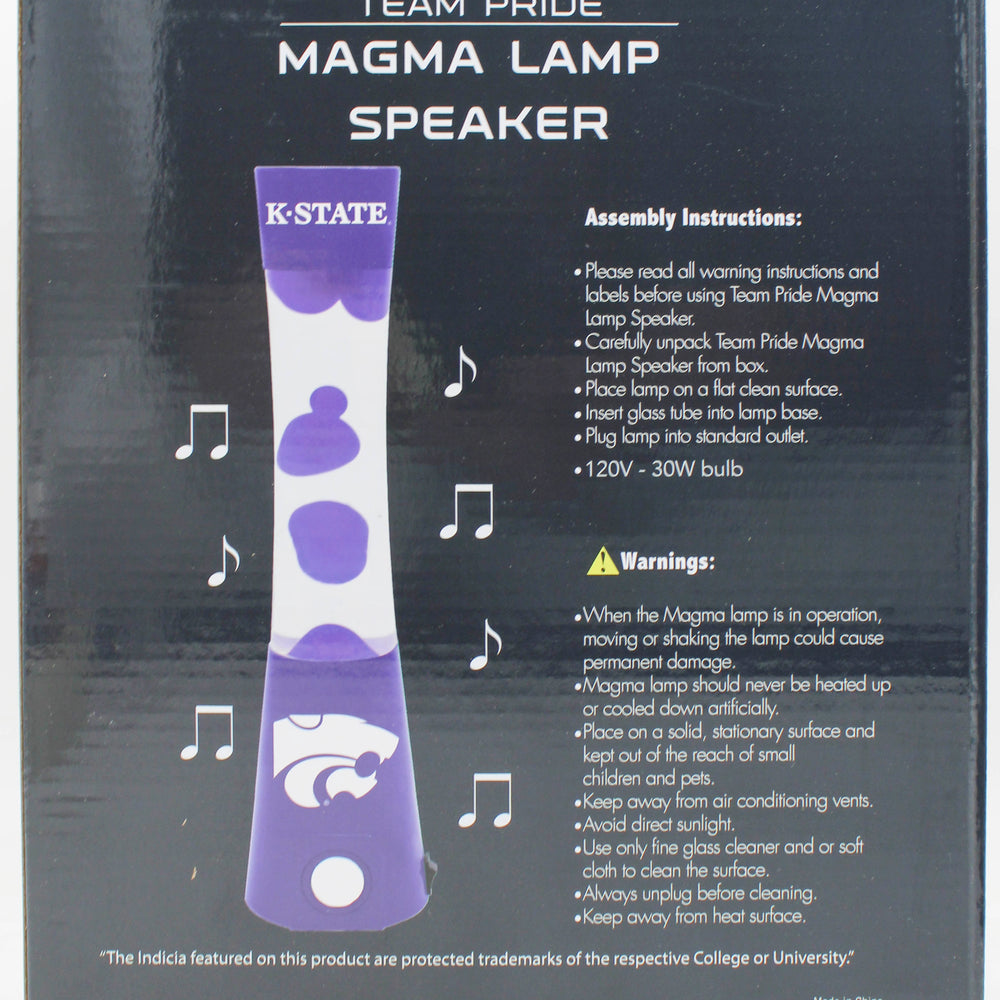 NCAA KANSAS STATE LAVA LAMP SPEAKER 16.5"