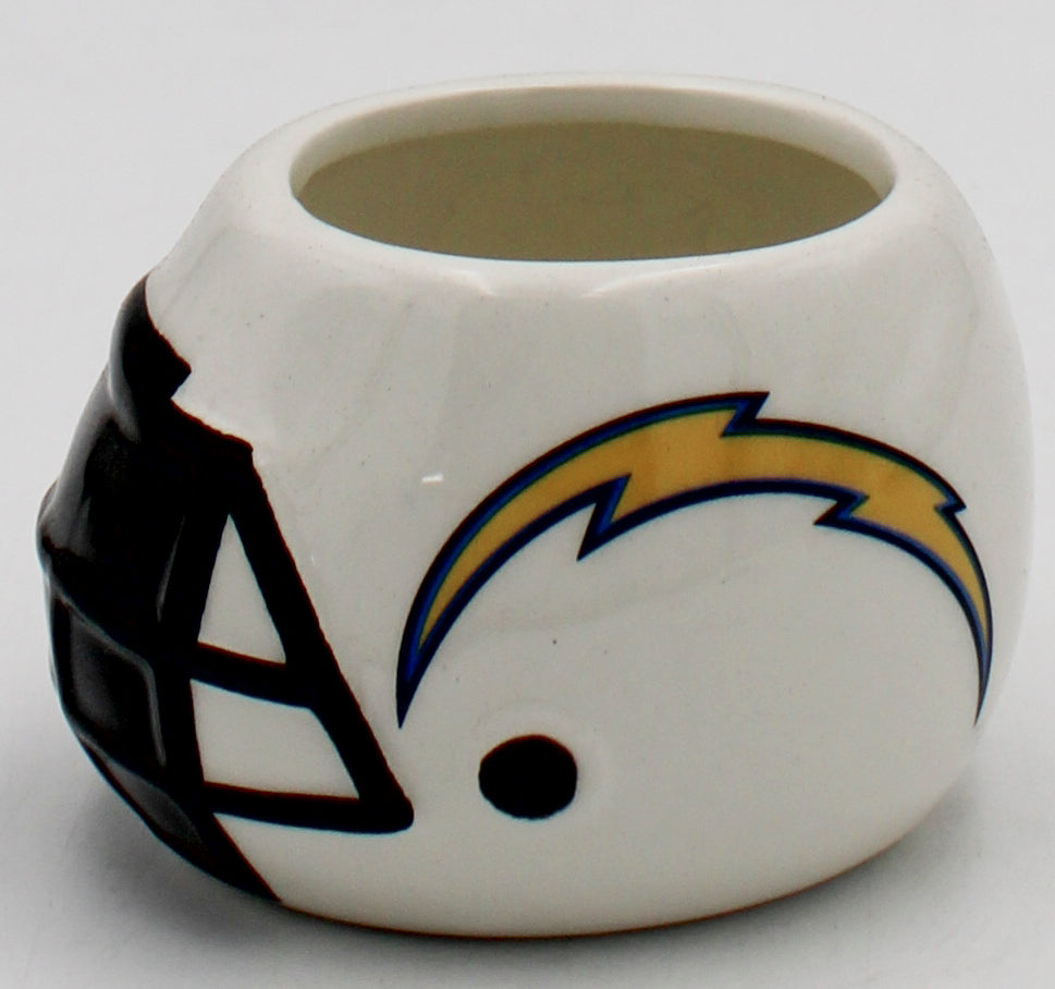 OFFICIALLY LICENCED LOS ANGELES CHARGERS SMALL CERAMIC HELMET