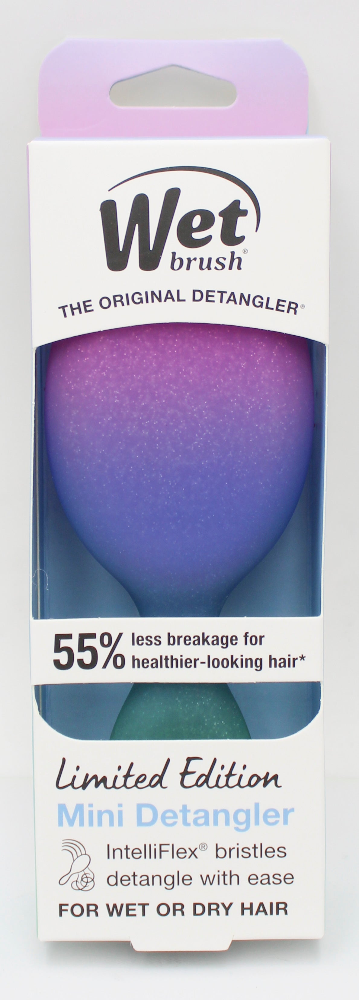 WET BRUSH ELECTRIC SKY MINI DETANGLER PURPLE NI
