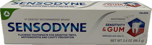 SENSODYNE SENSITIVITY & GUM WHITENING TOOTHPASTE 3.4oz 12/8/25 NI