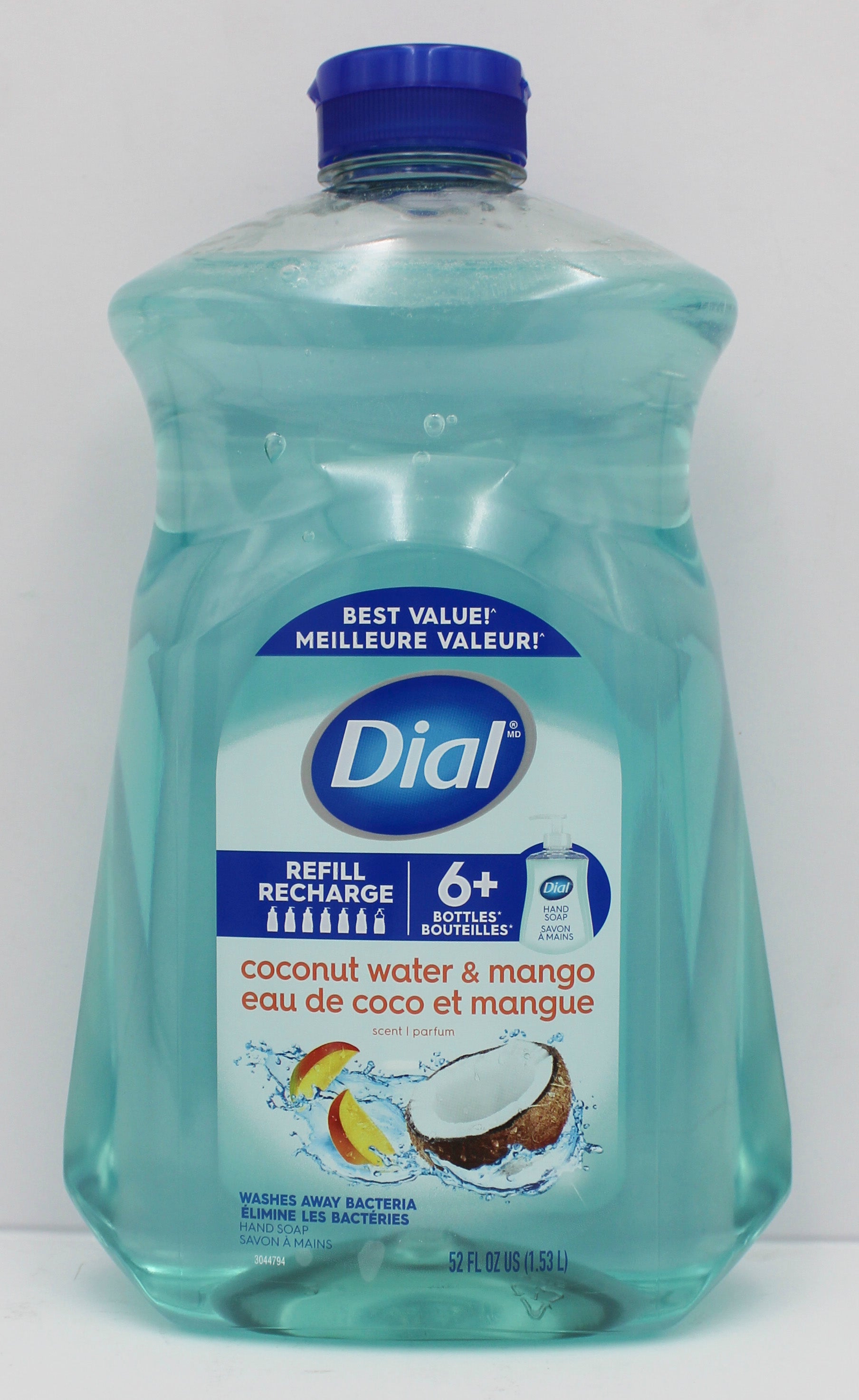 Dial Liquid Hand Soap Coconut Mango Refill 52oz