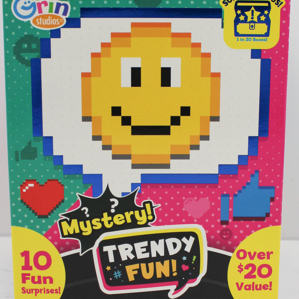 10 FUN TRENDY MYSTERY SUPRISES IN BOX 5.5in x 5.5in x 7in