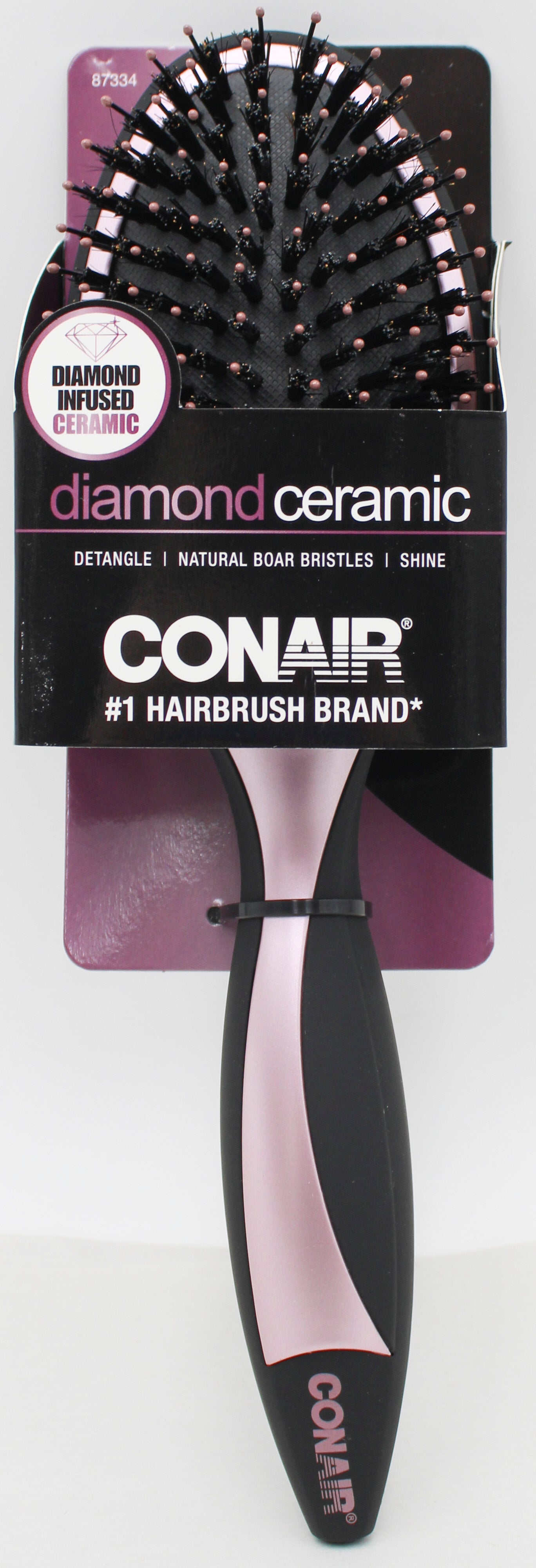 Conair Diamond Ceramic Boar Bristle Hair Brush