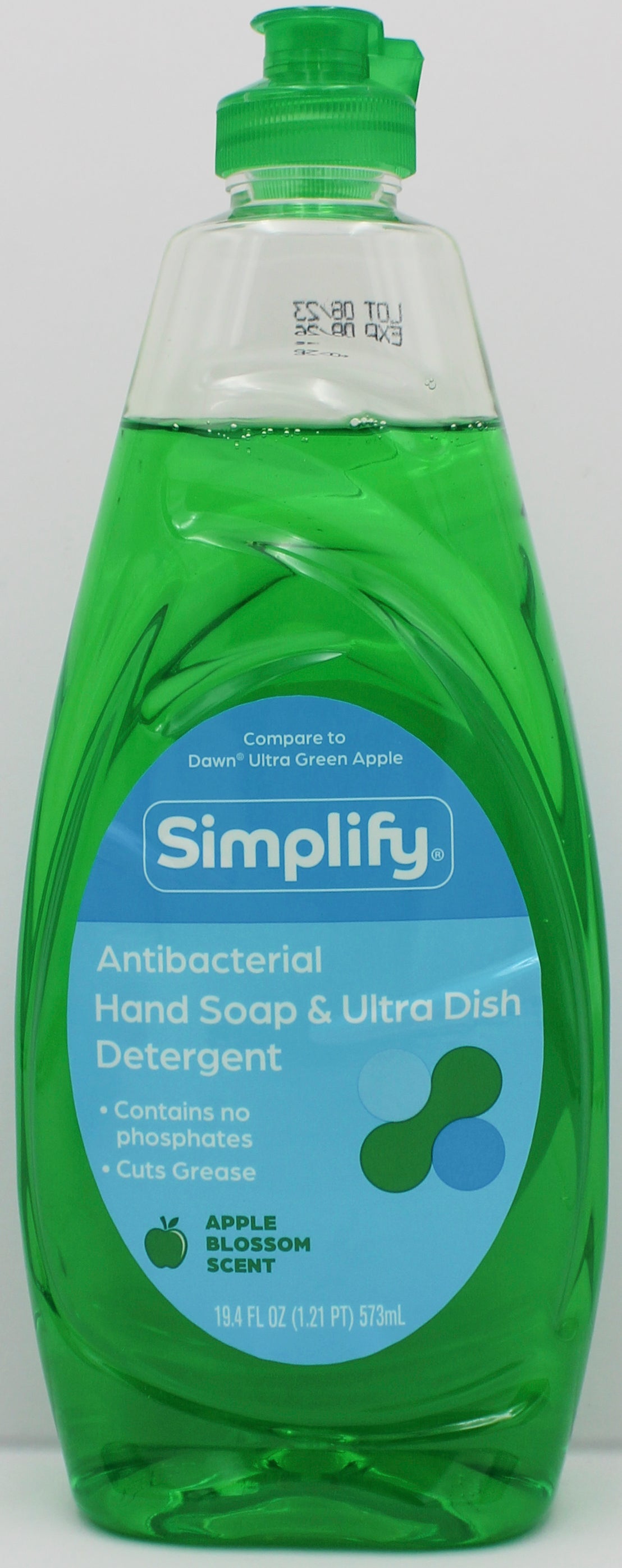 RITE AID SIMPLFY DISH LIQUID GREEN APPLE ANTIBACTERIAL 19.4Z