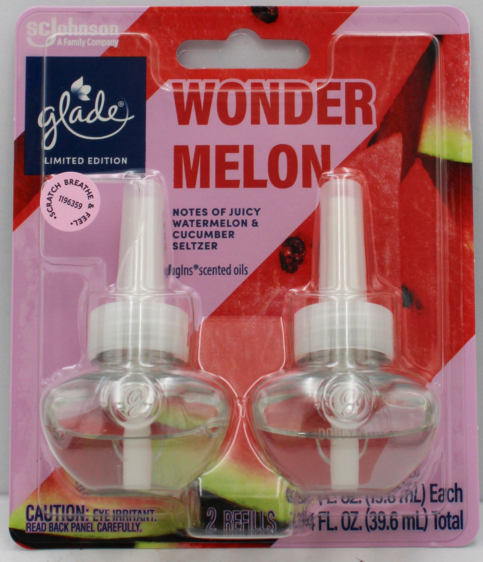 GLADE PLUGINS SCENTED OIL WONDER MELON 2ct 0.67floz US