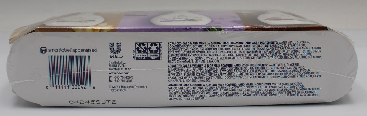 DOVE FOAMING HAND VARIETY PACK 10oz 3CT