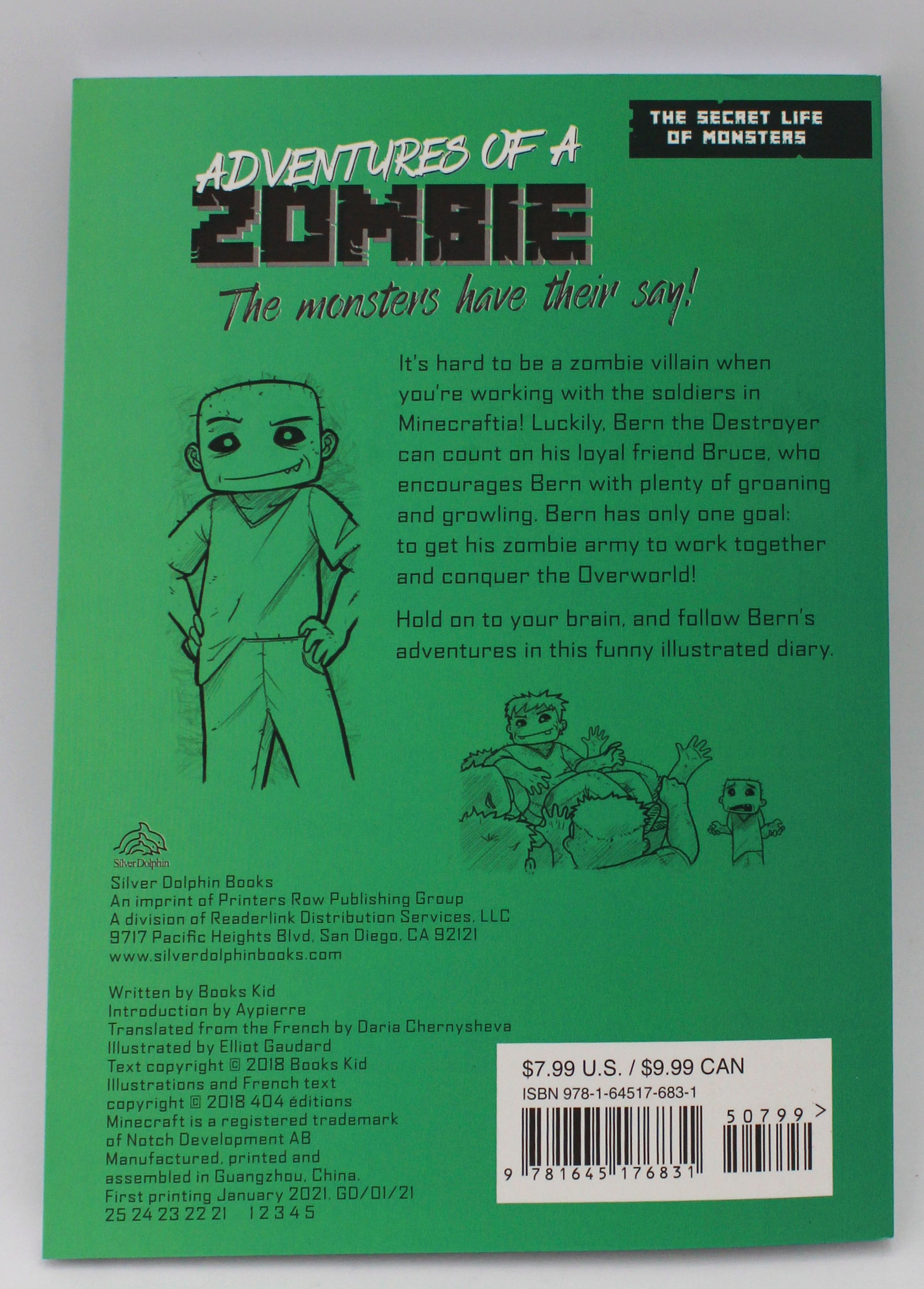 ADVENTURES OF A ZOMBIE: AN UNOFFICIAL MINECRAFT DIARY 144pg