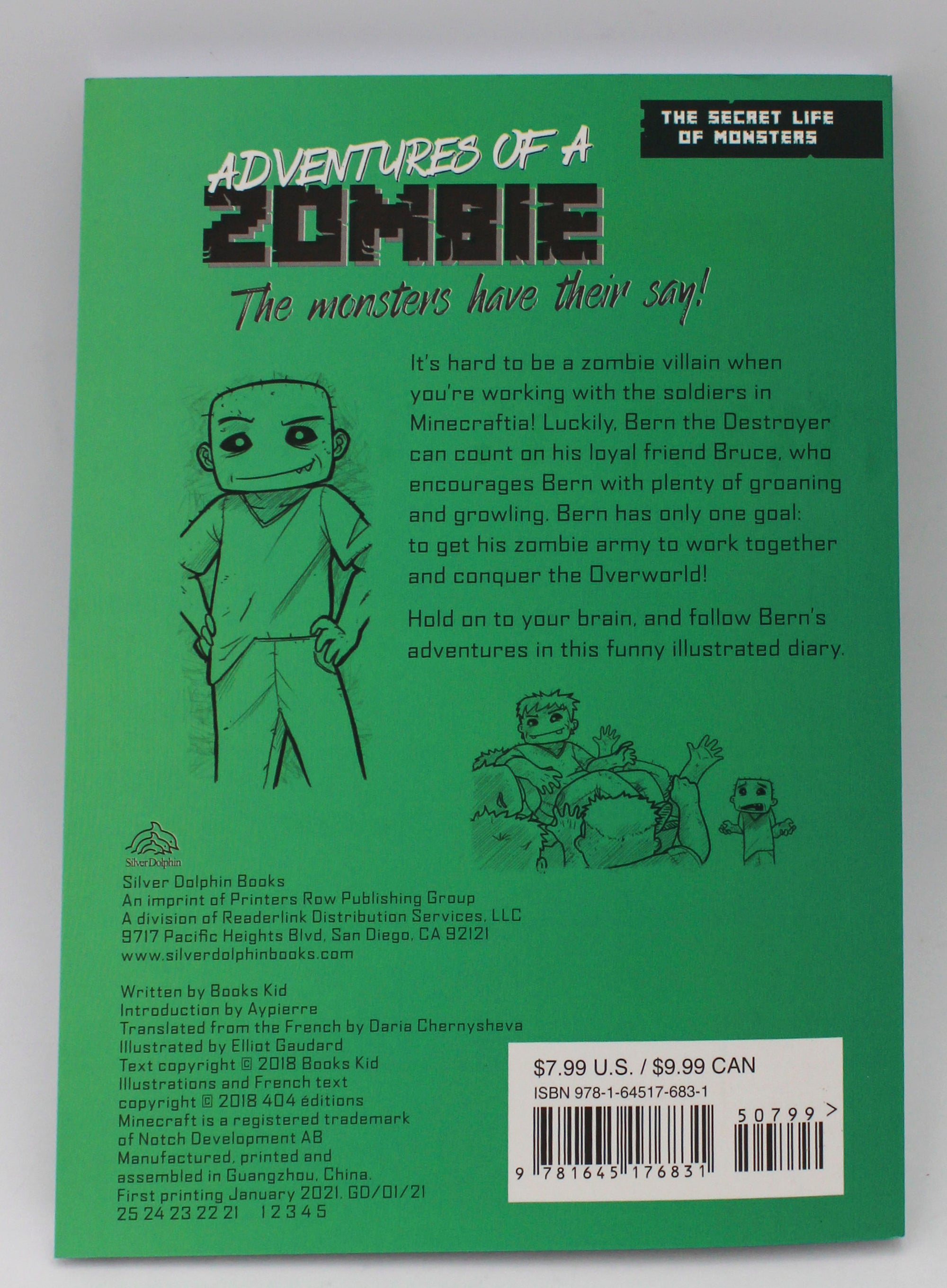 ADVENTURES OF A ZOMBIE: AN UNOFFICIAL MINECRAFT DIARY 144pg
