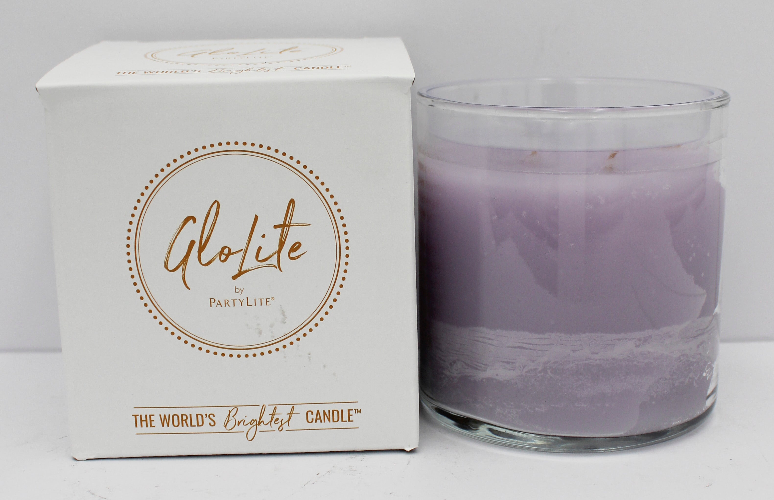 PARTYLITE GERANIUM CITRONELLA GLOLITE JAR CANDLE 15.5oz
