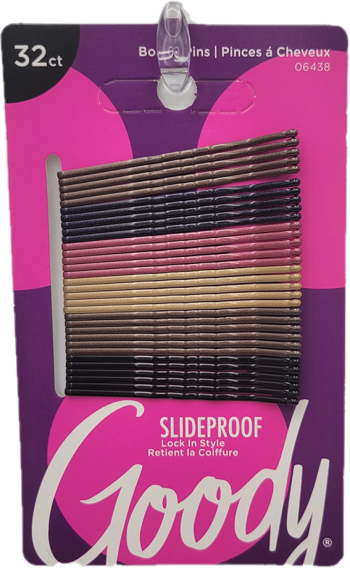 GOODY BOBBY PINS PEARLIZED METALLIC 32CT ASSORTED COLORS NI