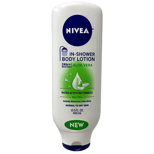 NIVEA Shower Body Lotion Aloe/Niacinamide 13.5oz