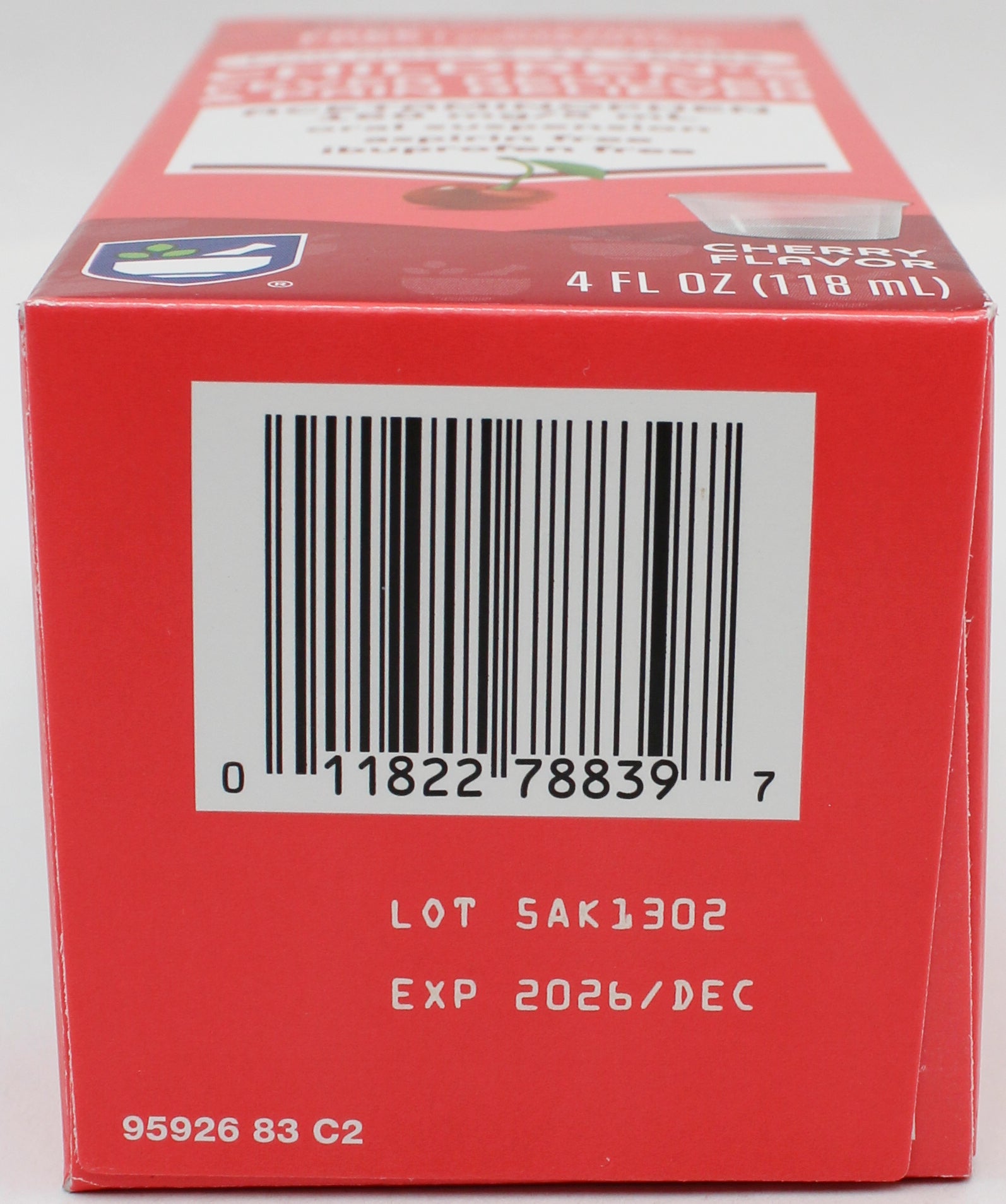 RITE AID CHILDREN'S FEVER REDUCER & PAIN RELIEVER CHERRY 4oz EXP 12/31/2026 COMPARES TO Motrin