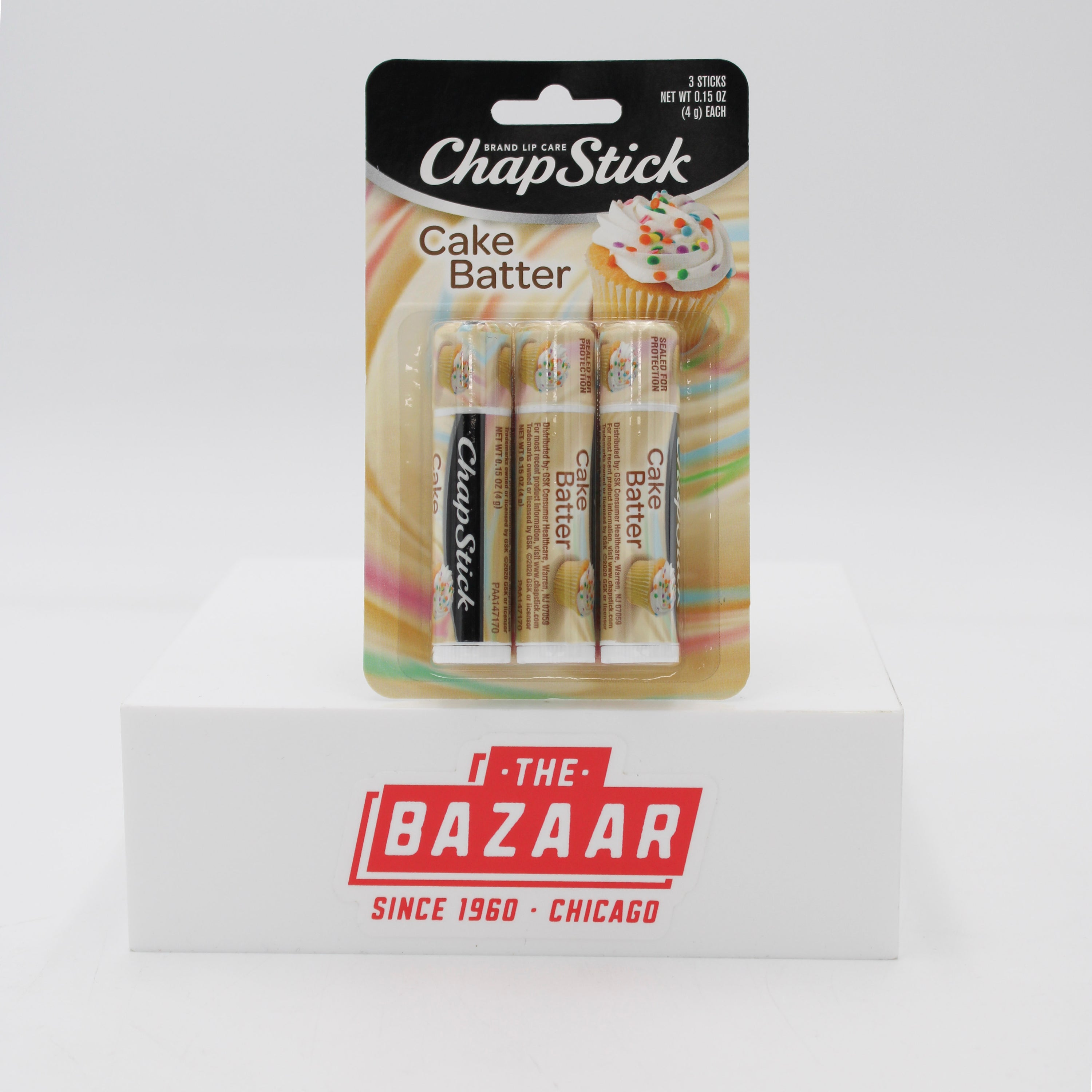 CHAPSTICK CAKE BATTER 3ct 0.15oz EXP 7/31/25