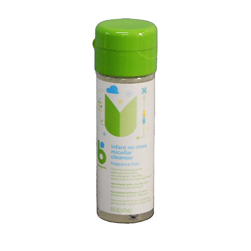 HOLD BABYGANICS INFANT NO-RINSE MICELLAR CLEANSER 5OZ-FRAGRANCE FREE EXP 7/1/23