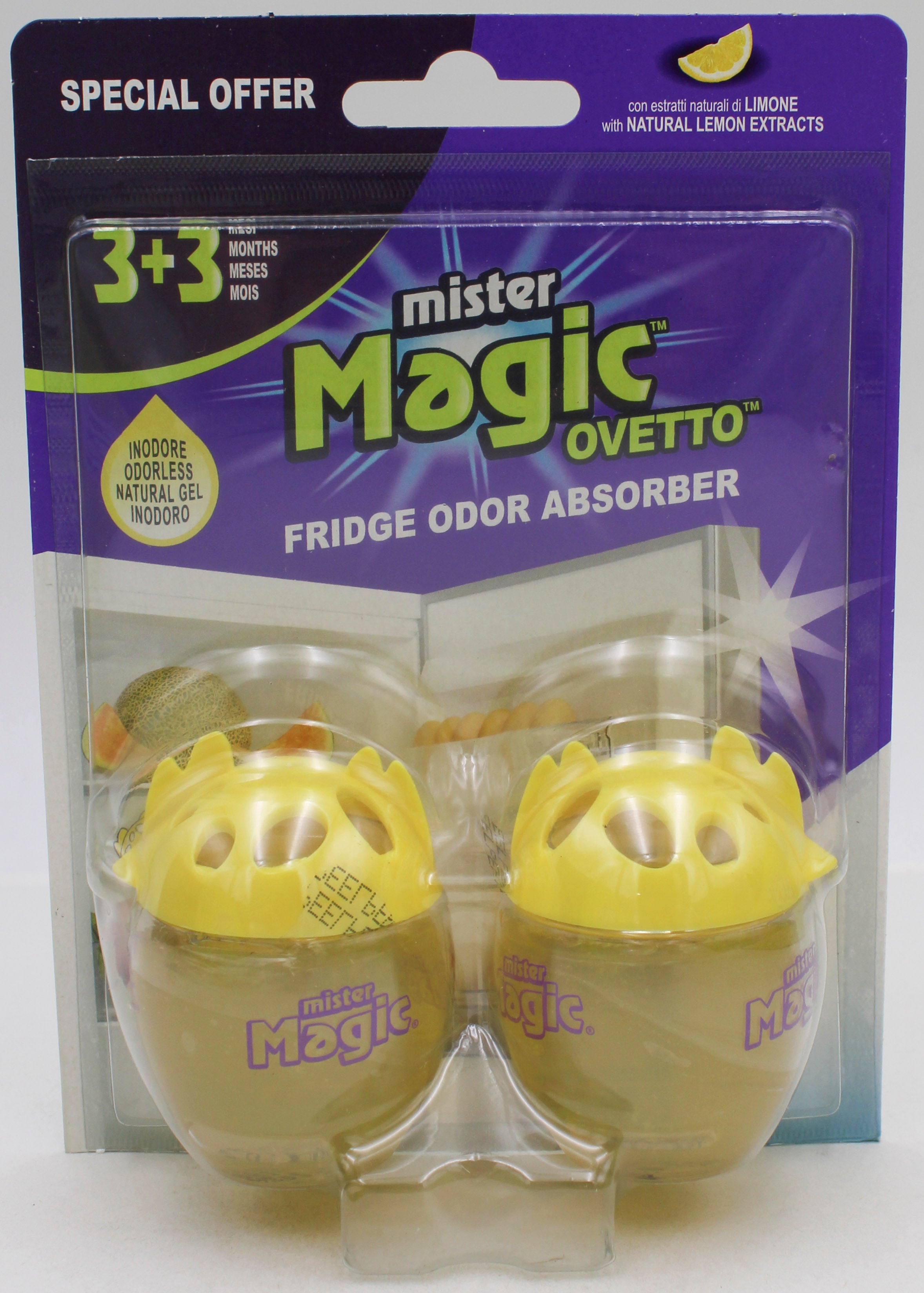 2CT FRIDGE ODOR ABSORBER - LEMON