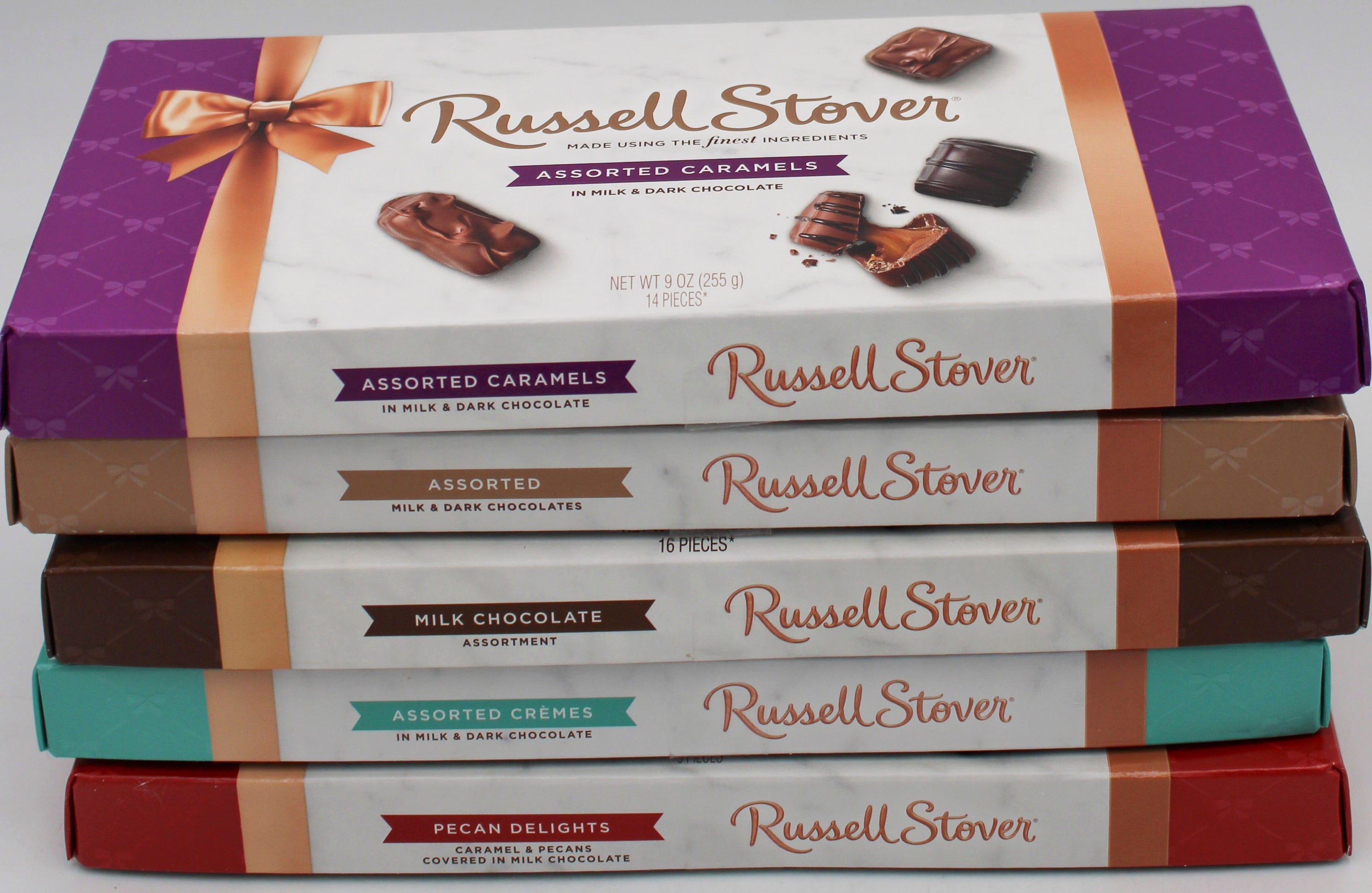 RUSSELL STOVER  ASSORTED BOXED CHOCOLATES FLOORSTAND (40 Boxes per Floorstand)   Best By 9/1/2025