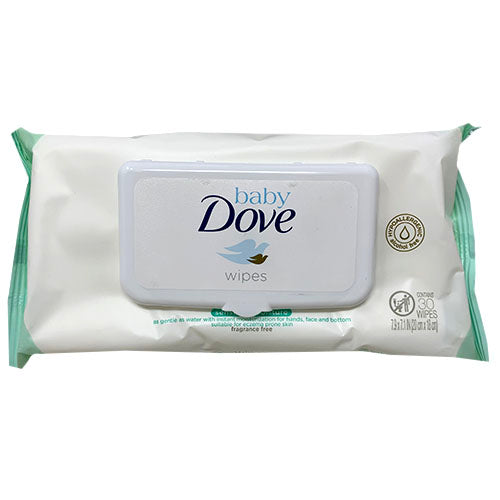 DOVE BABY 30CT WIPES-SNSTVE MOISTRE