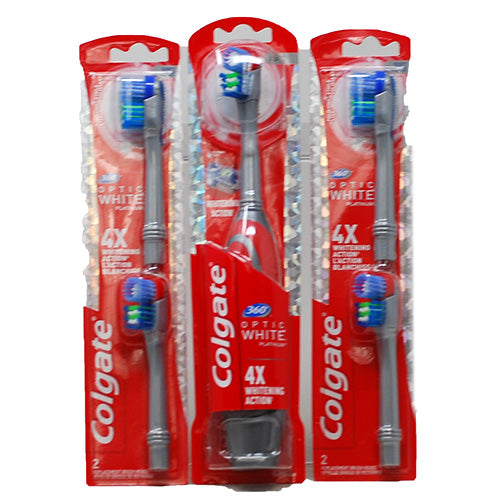 COLGATE 360 OPTIC WHITE PWRD T/BRUSH-SOFT W/4 REPLCEMNT HEADS/NI
