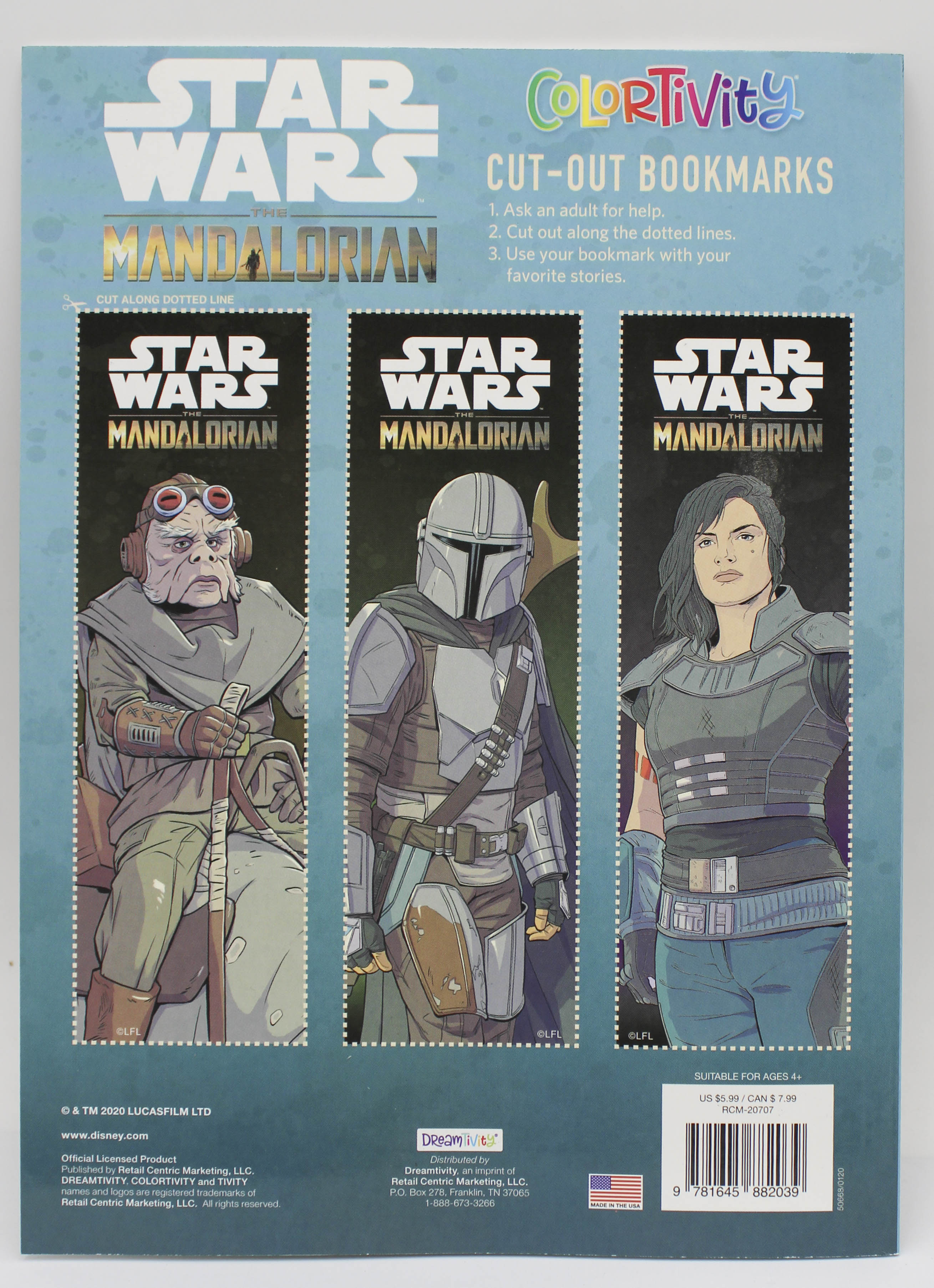 STAR WARS THE MANDALORIAN COLORTIVITY BOOK W/STICKERS 48pg