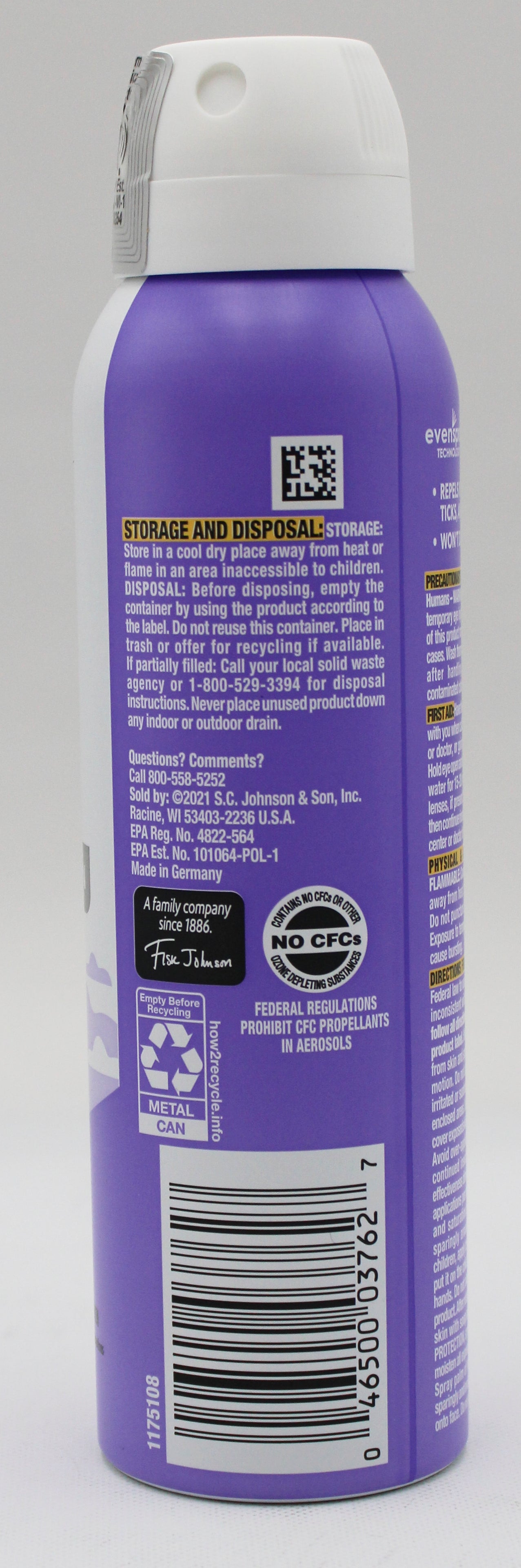 OFF CLEAN FEEL INSECT REPELLENT AEROSOL 5oz