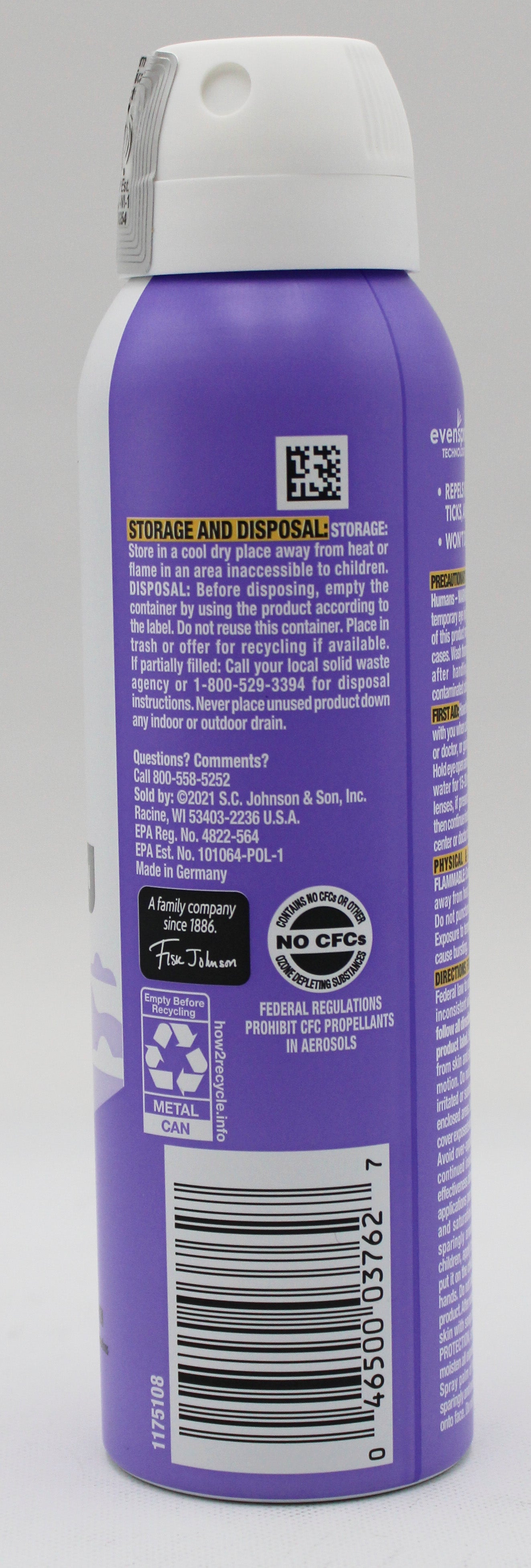 OFF CLEAN FEEL INSECT REPELLENT AEROSOL 5oz