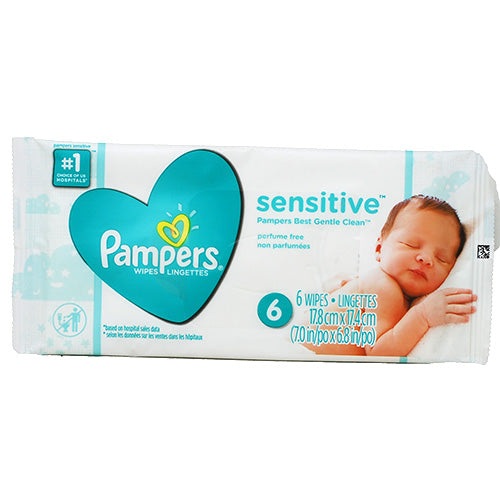 SP PAMPERS BABY/WIPE 6CT-FRAG.FREE.