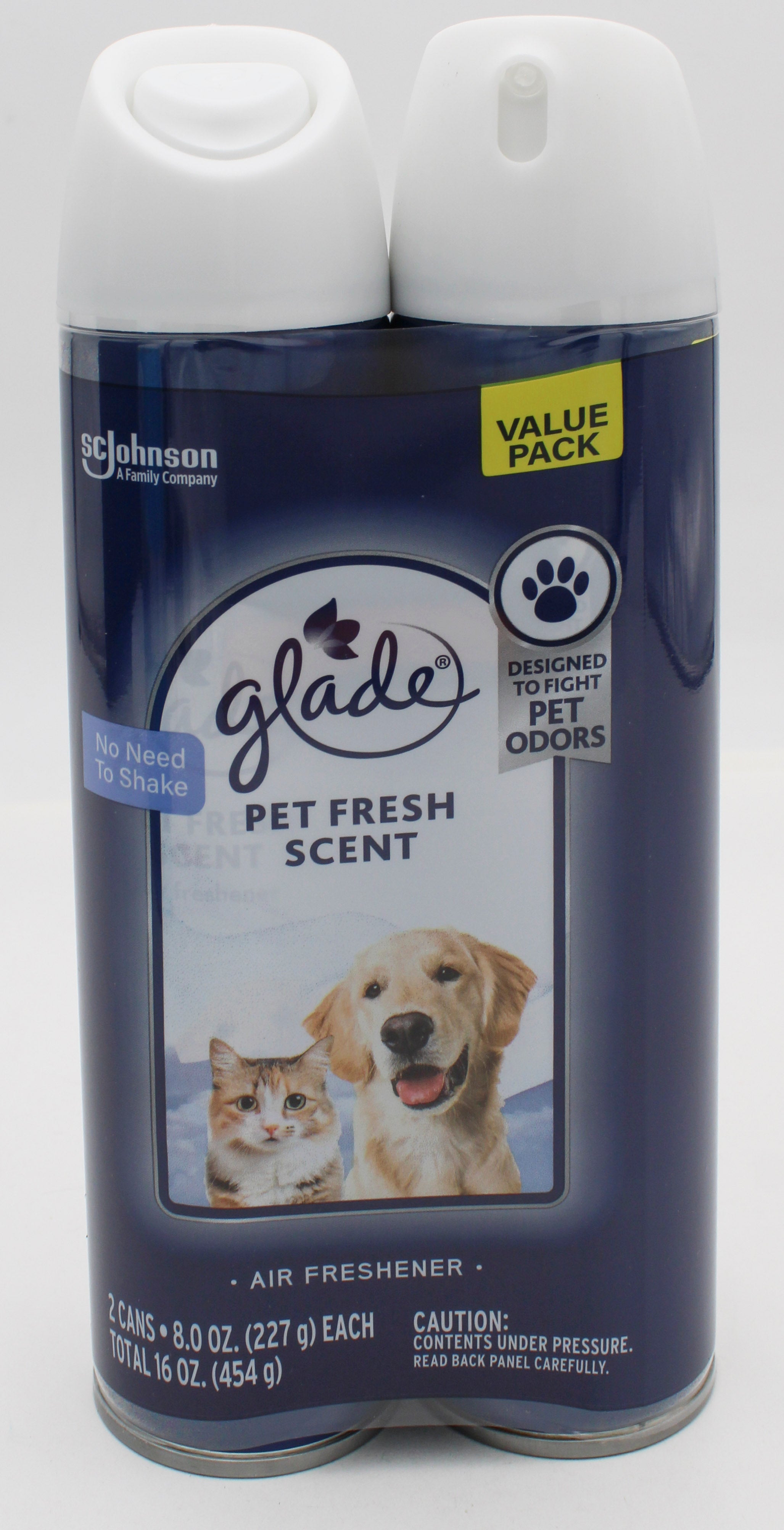 GLADE AEROSOL SPRAY PET ODOR CONTROL FRESH SCENT 2ct 8oz US