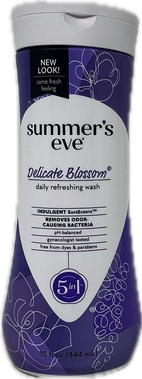 SP SUMMER'S EVE DELICATE BLOSSOM 5IN1 REFRESHING WASH 15oz NI
