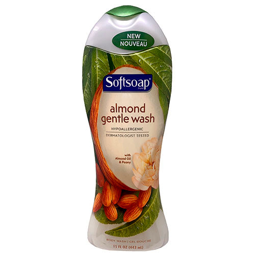 Softsoap Body Wash Almond 15oz - Wholesale