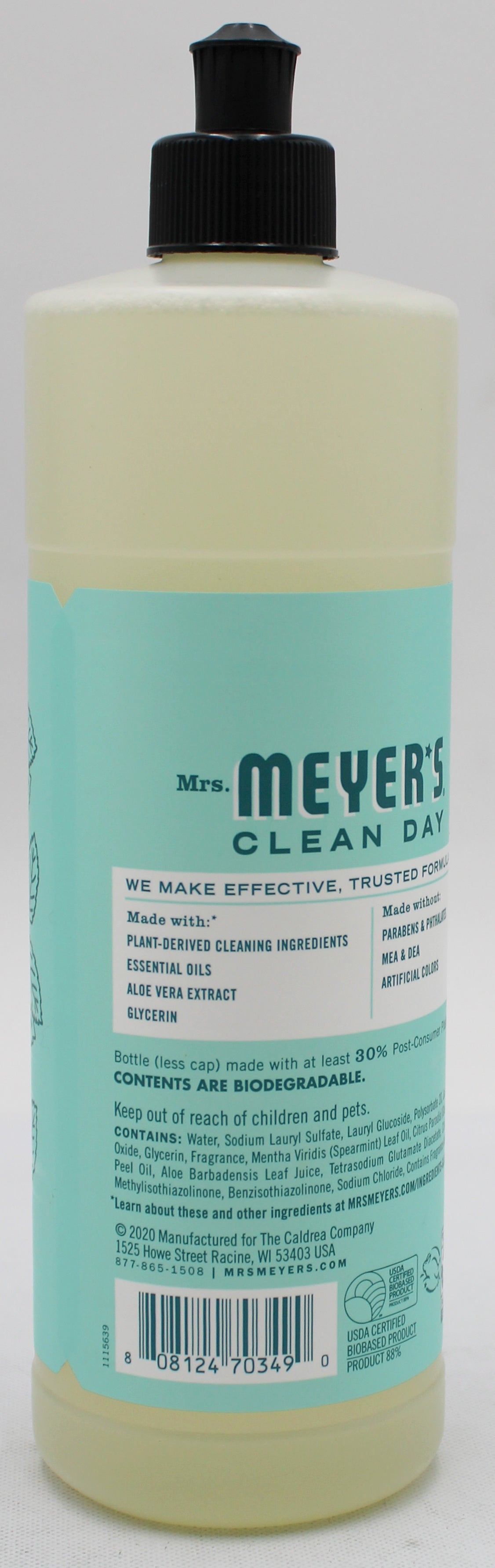 MRS MEYERS DISH SOAP MINT 16oz US