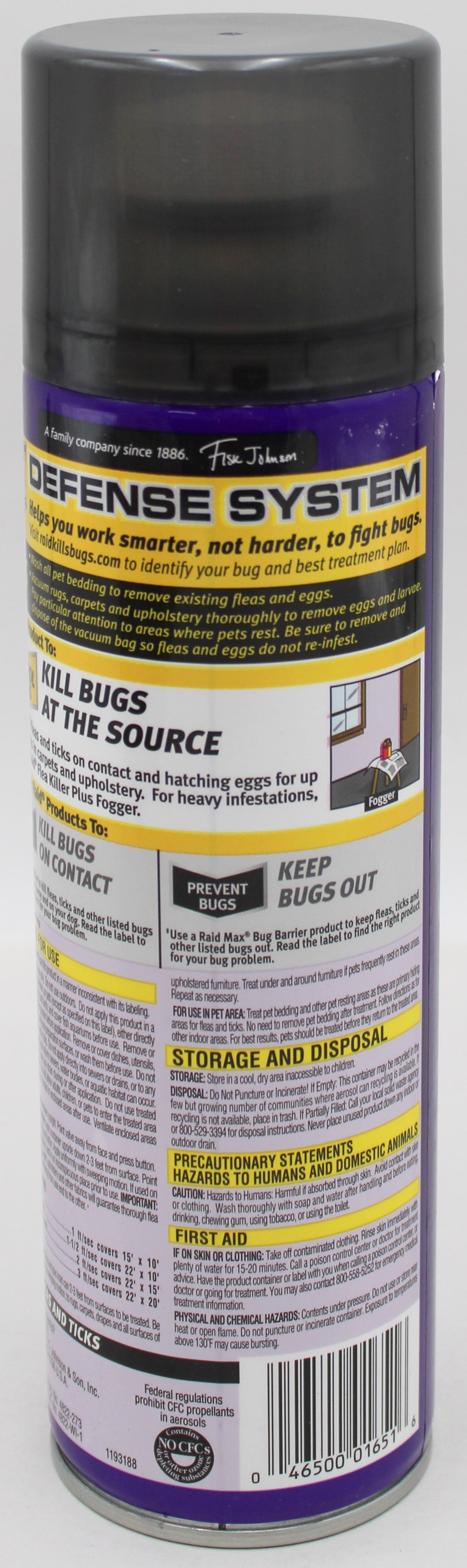 RAID FLEA KILLER PLUS CARPET & ROOM SPRAY 16oz US