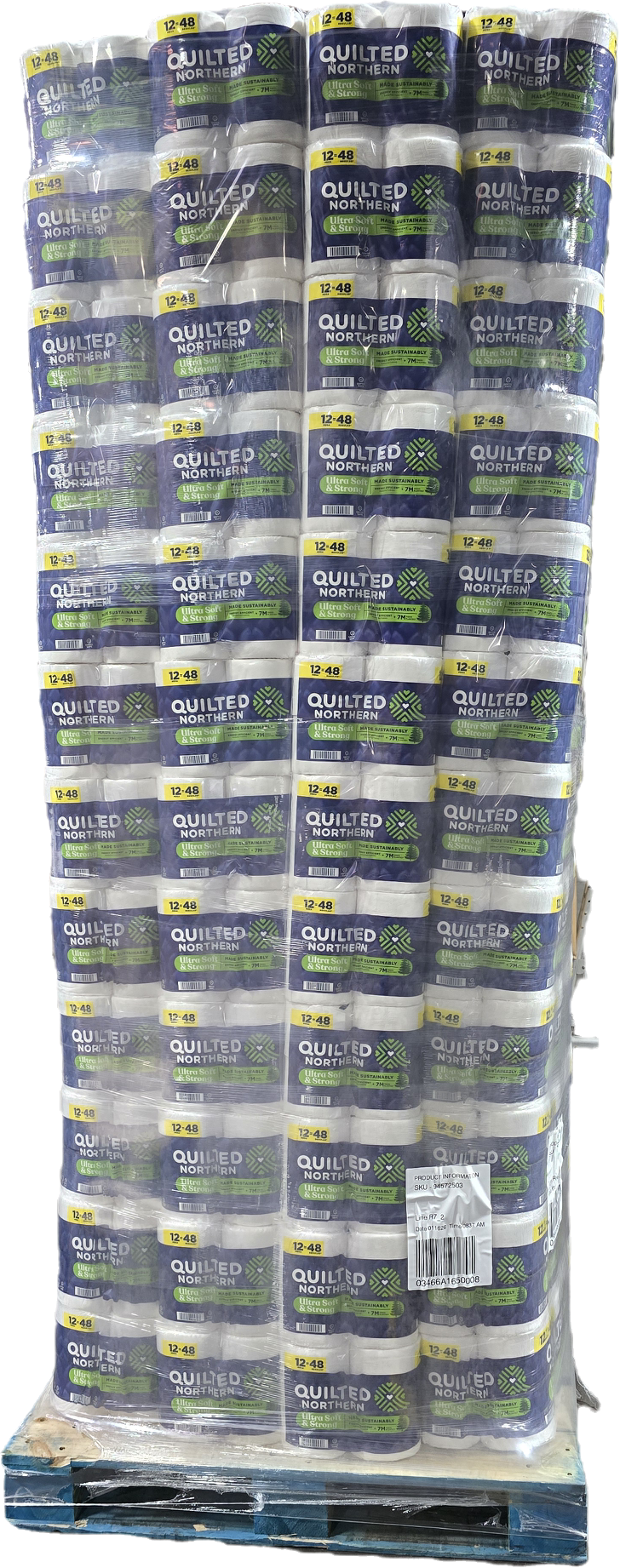 12 MEGA ROLLS QUILTED NORTHERN ULTRA SOFT & STRONG TOILET PAPER NI