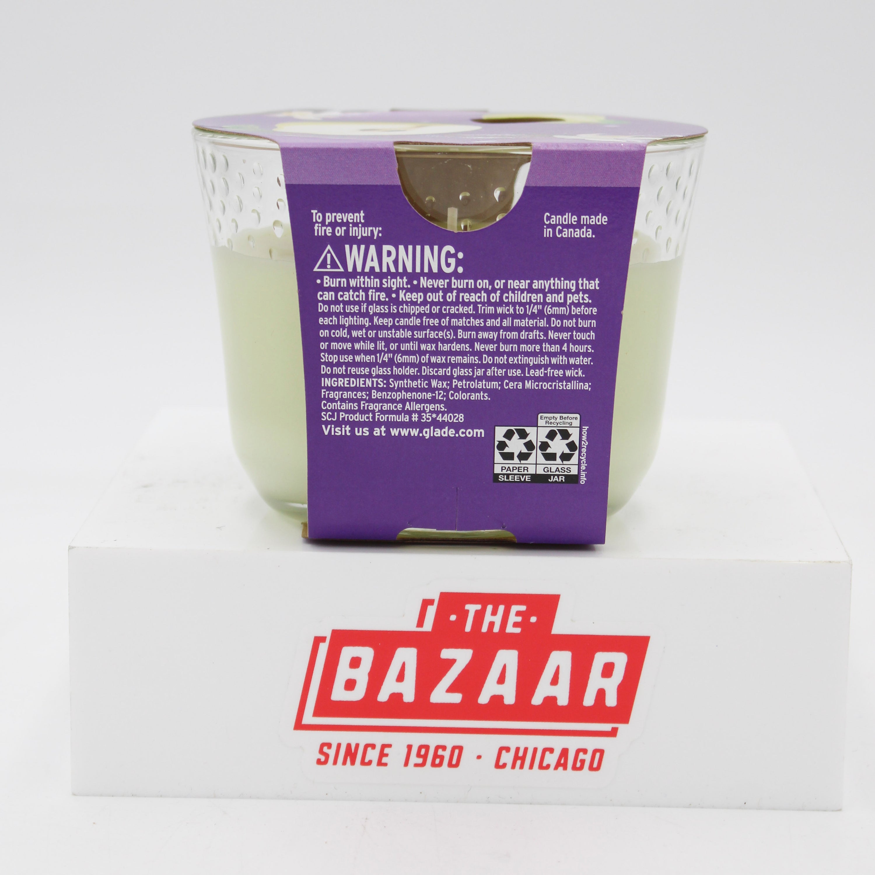 GLADE 3-WICK CANDLE SPARKLING PEAR 6.8oz