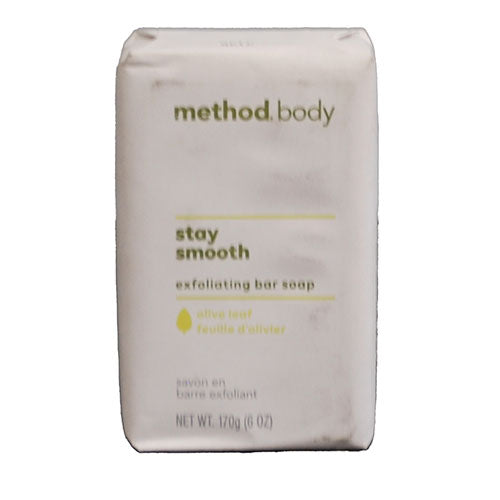 METHOD BODY EXFOLIATING BAR SOAP 6OZ-OLIVE LEAF