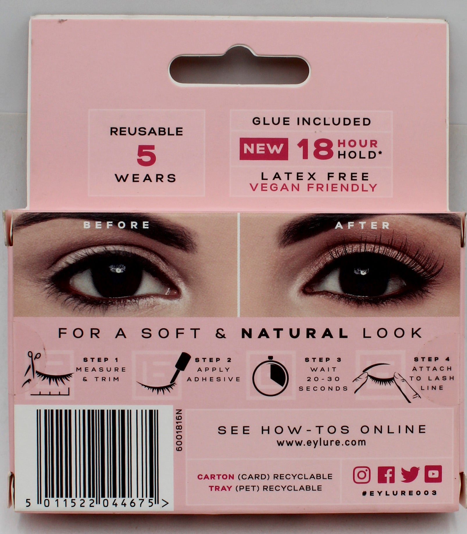 SP EYLURE LONDON 3/4 LENGTH LASHES GLUE INCLUDED