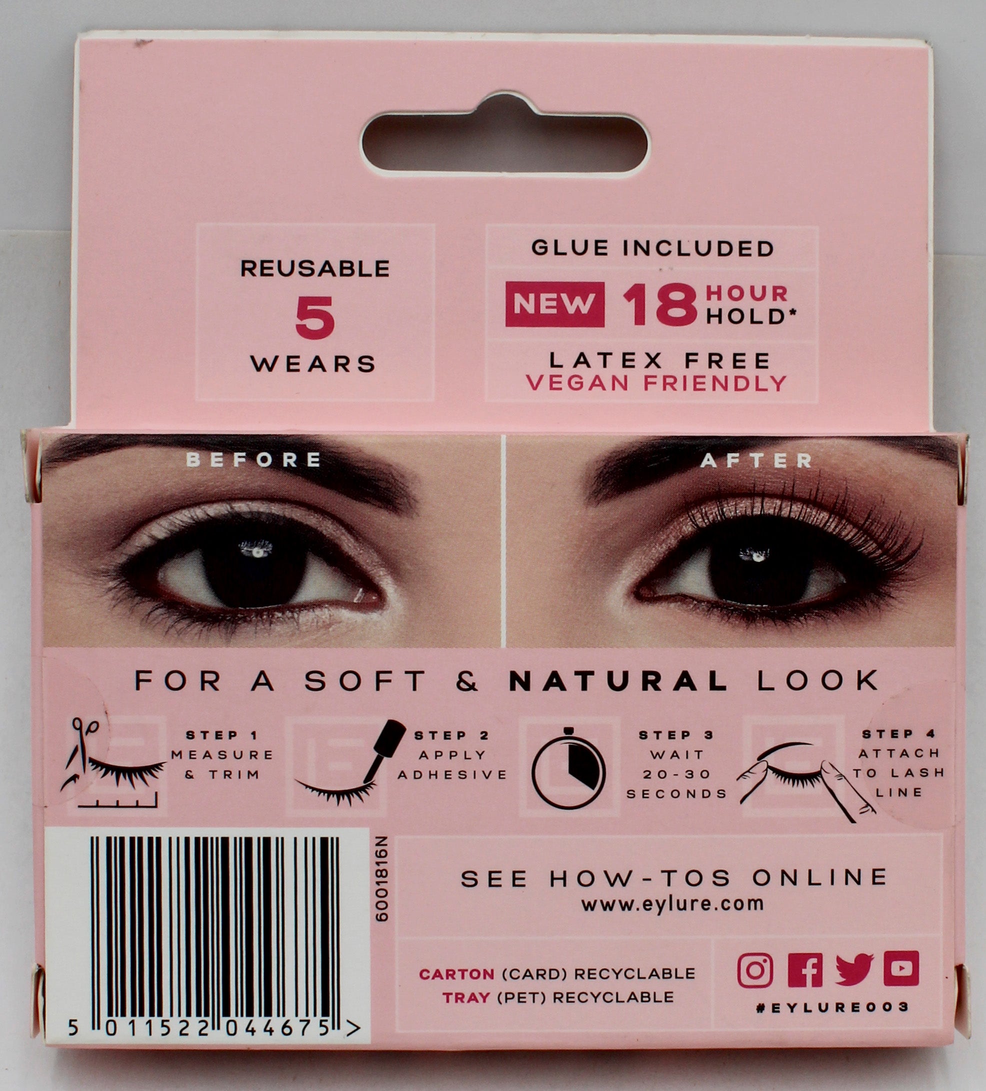 SP EYLURE LONDON 3/4 LENGTH LASHES GLUE INCLUDED