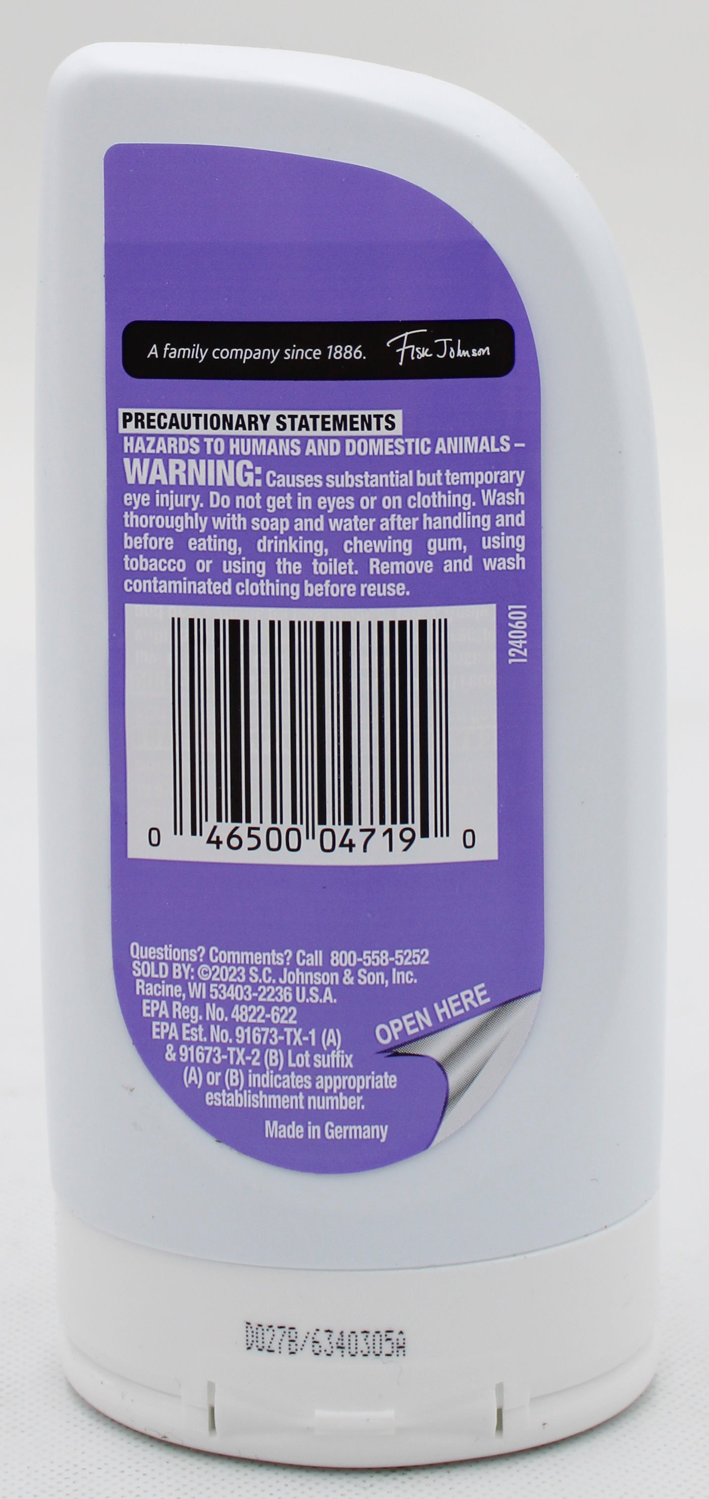 OFF CLEAN FEEL INSECT REPELLENT GEL 3.8oz US