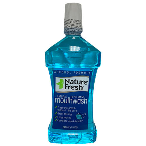 Nature Frsh Peppermint Mouthwash 24oz – Wholesale