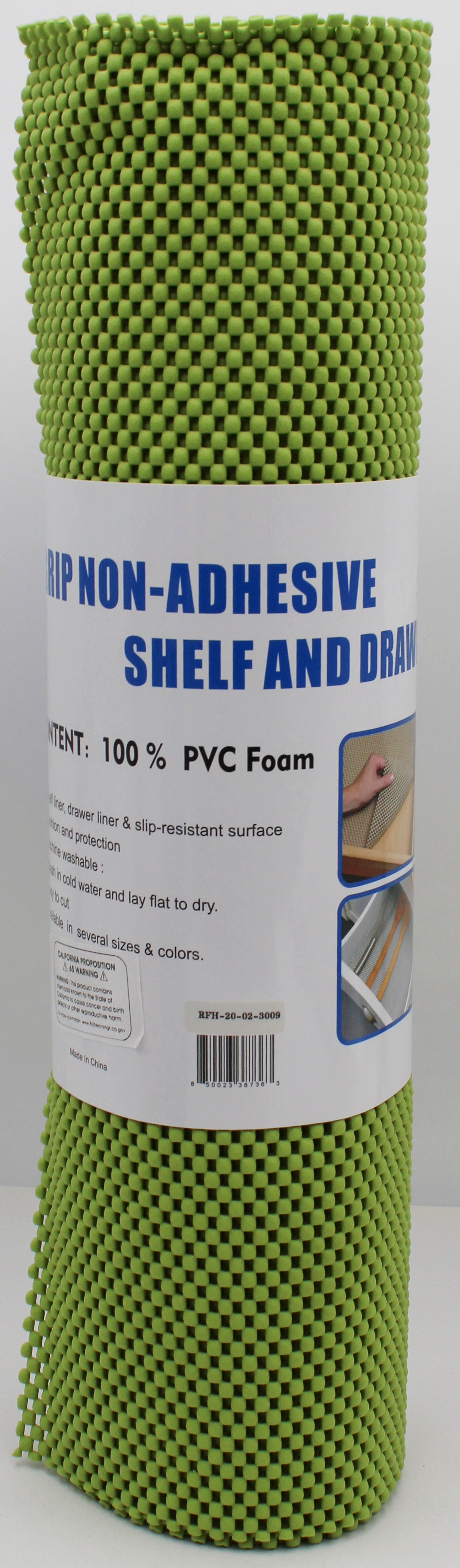 18x120" LIME GRN SHELF LINER