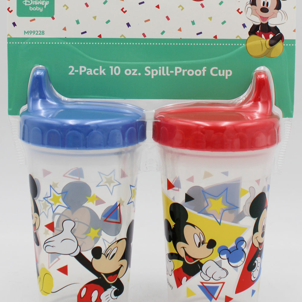 DISNEY BABY 2PK 10OZ SPILL PROOF SIPPIE CUP - MICKEY  -  CAN BE SOLD IN U.S.A NI