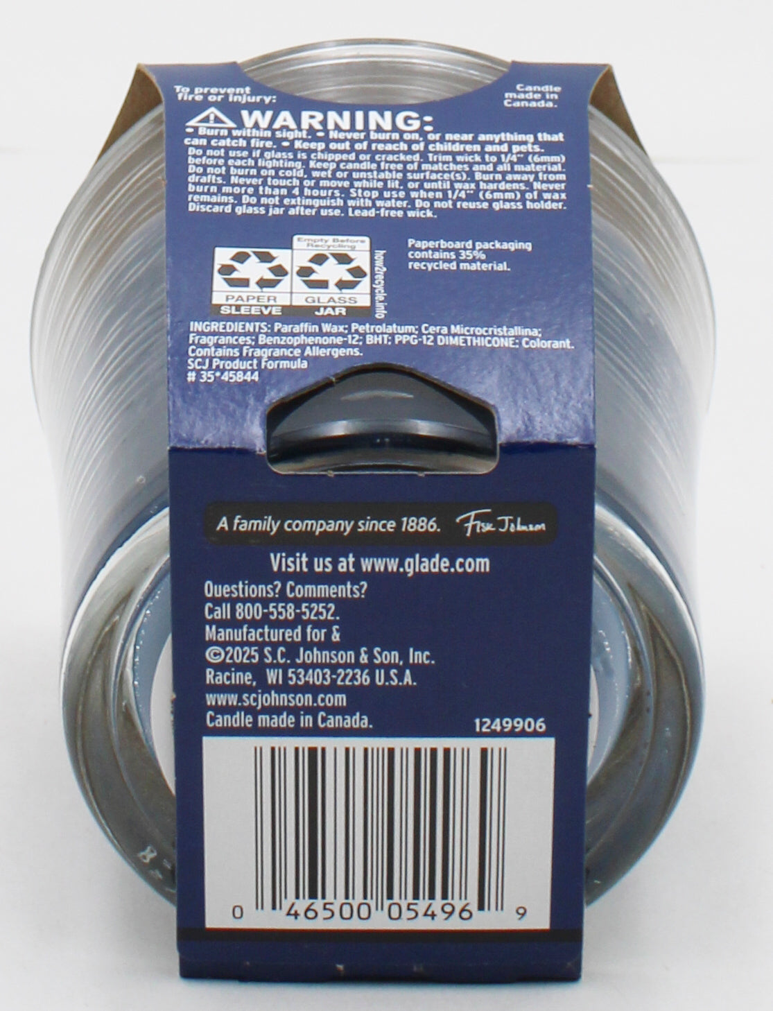GLADE CANDLE SMOOTH BOURBON + OAK 4.08oz US