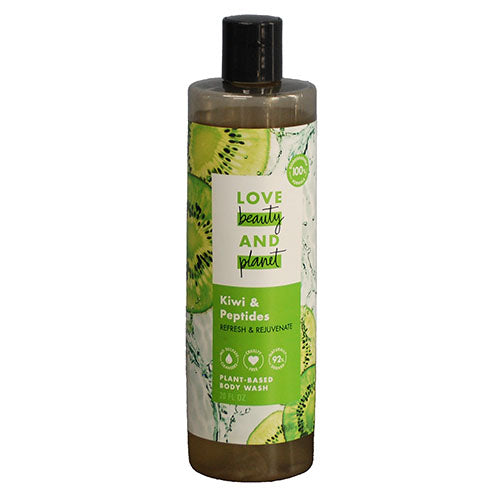 LOVE BEAUTY & PLANET BODY WASH 20OZ-KIWI&PEPTIDES