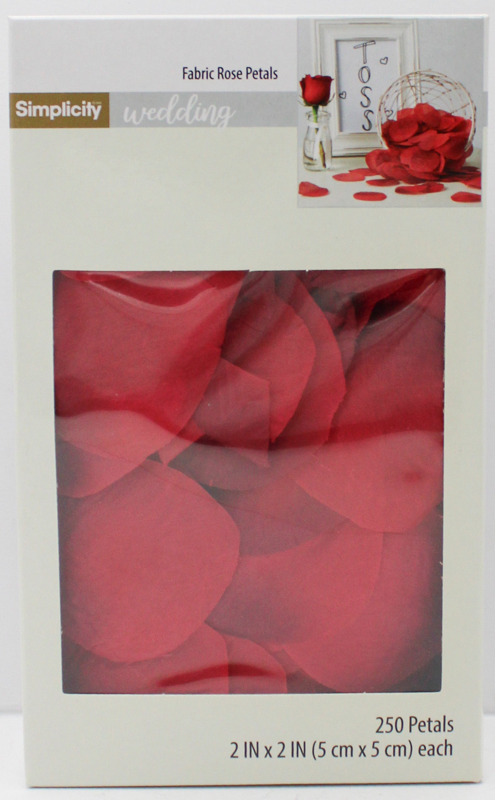 250CT RED ROSE PETALS