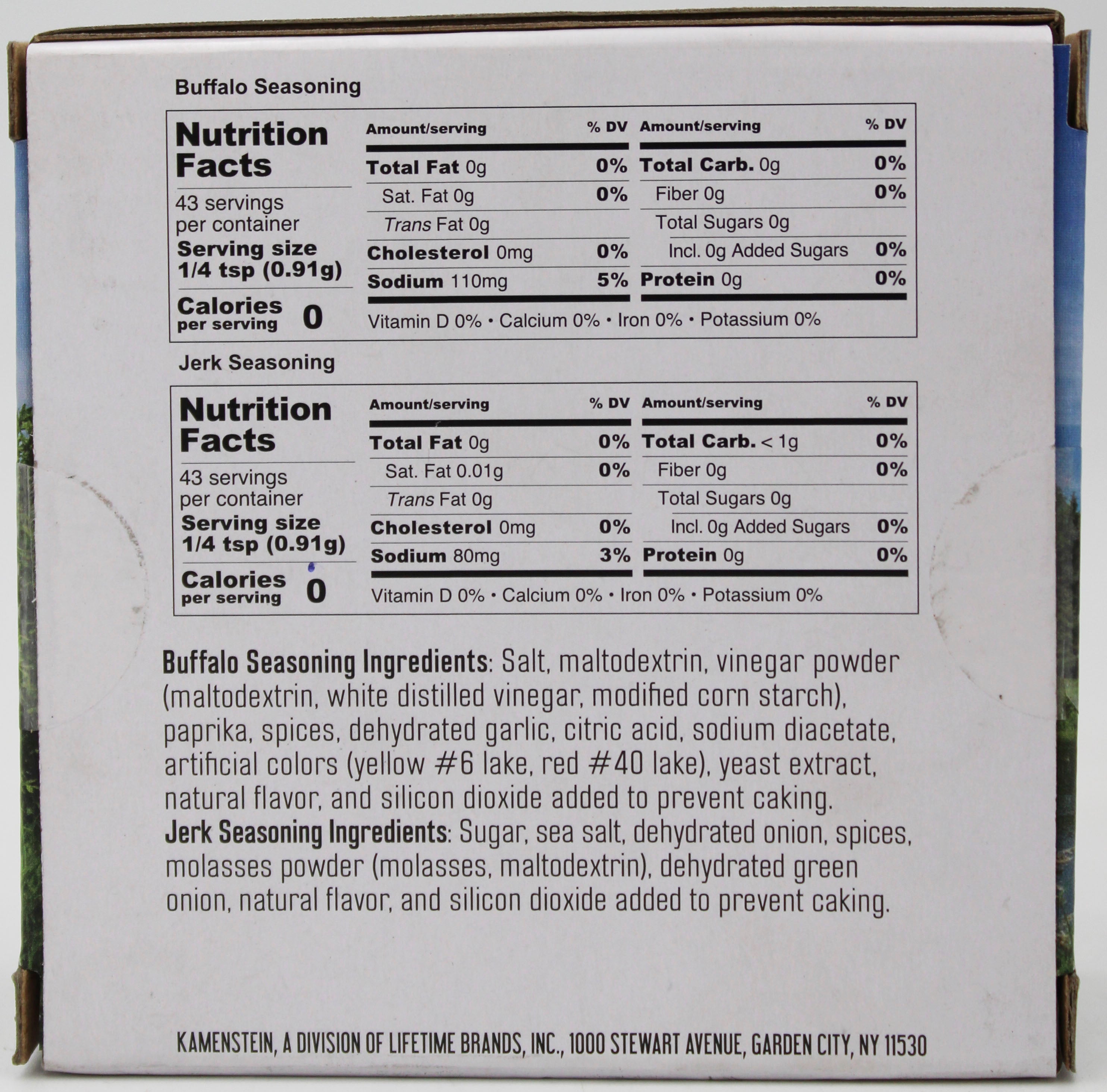 KAMENSTEIN CHICKEN 2PC SPICE SET NI - 2.75OZ BUFFALO & JERK SEASONING