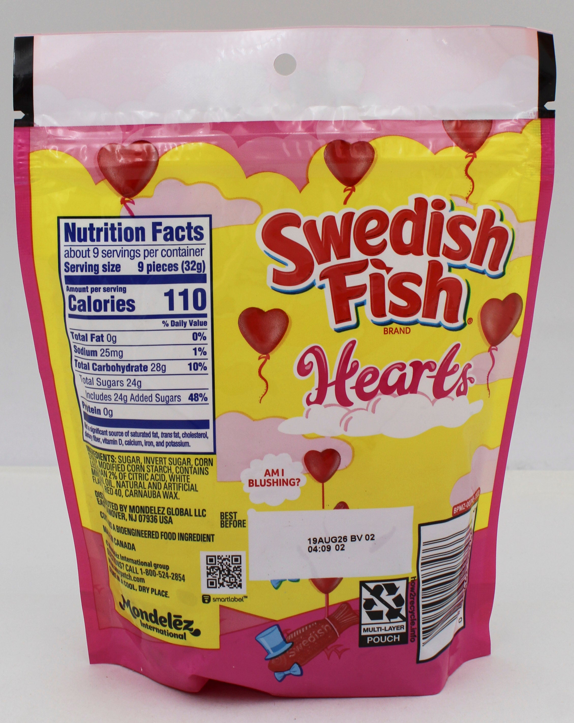 SWEDISH FISH HEARTS 10 Oz BB 8/19/26