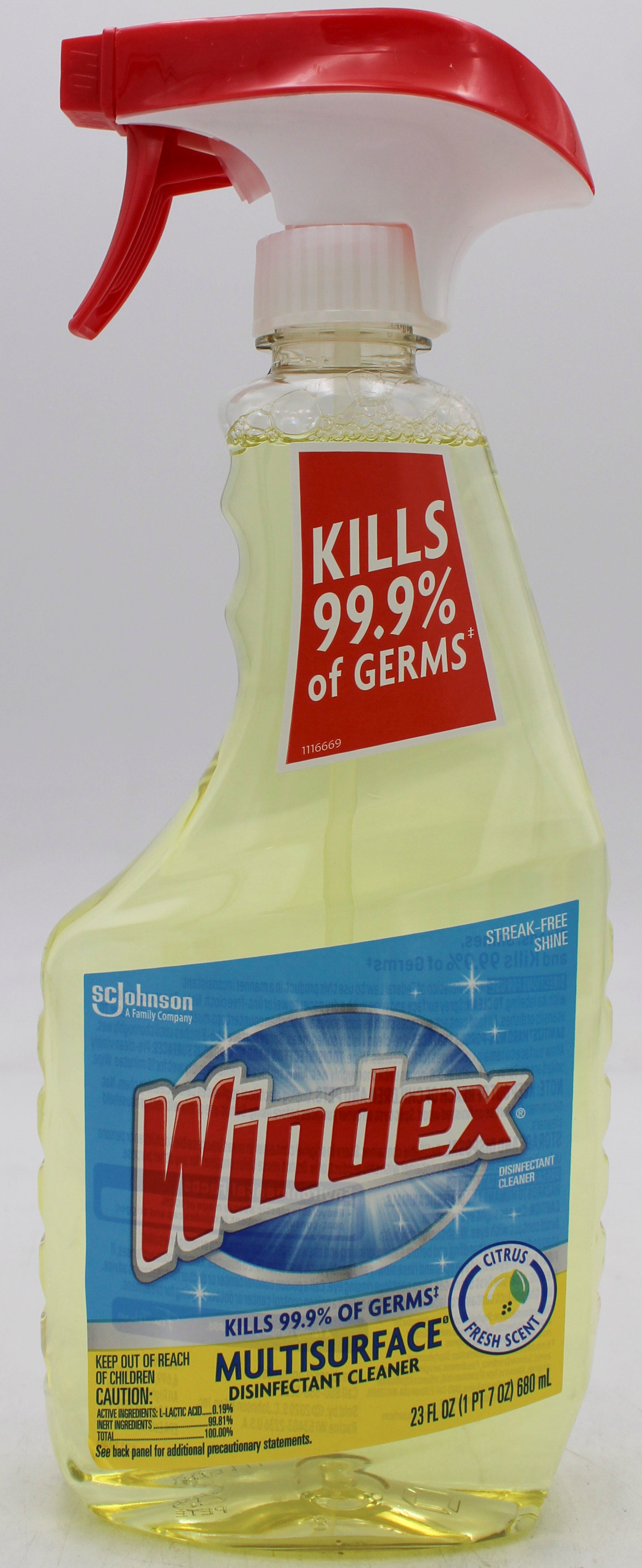 SP WINDEX MULTISURFACE DISINFECTANT CLEANER 23oz CITRUS FRESH SCENT