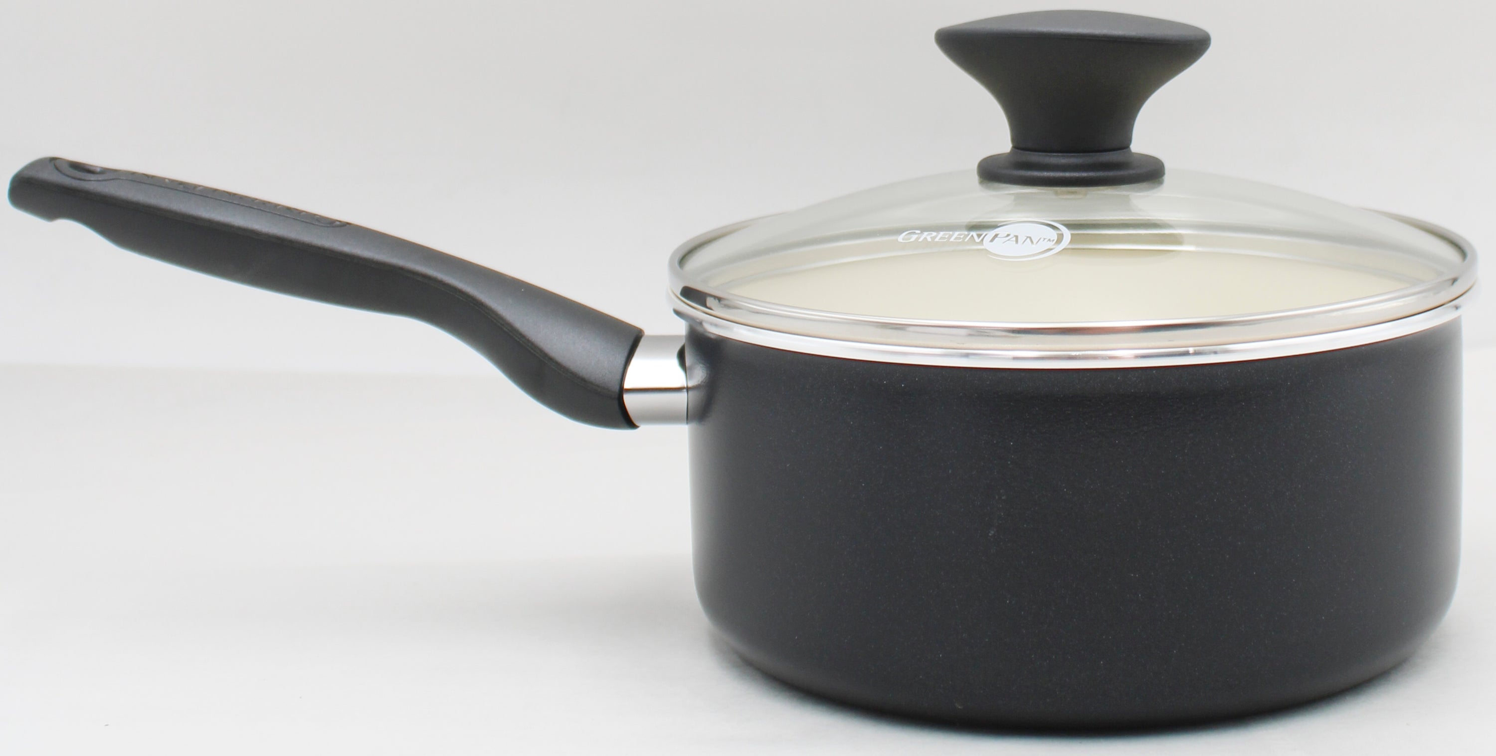 GREENPAN RIO CERAMIC NS 2QT SAUCEPAN W/ LID - BLACK NI