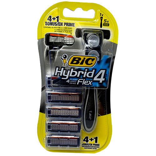 BIC HYBRID4 SHAVER W/4+1 CRTRDGES
